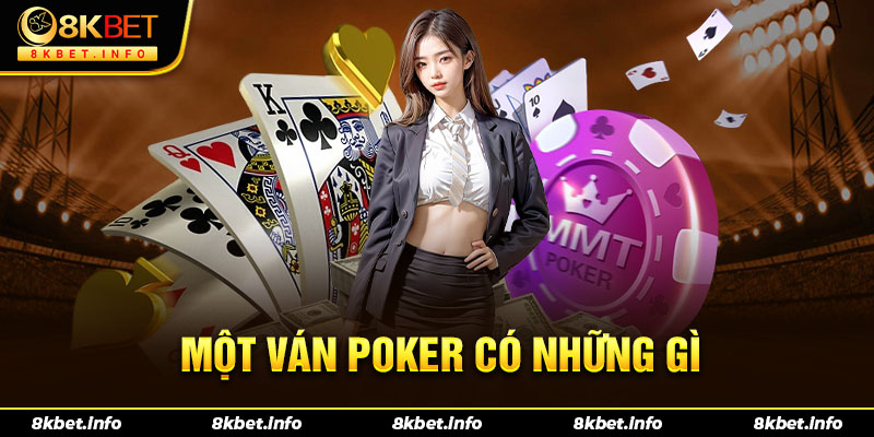 Tìm hiểu 1 ván poker 8Kbet có những gì